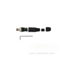 M8 female straight field-wireable terminal connector